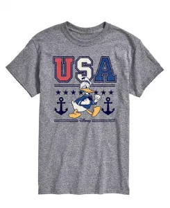 Мужская футболка с коротким рукавом Disney Donald Duck USA AIRWAVES, серый