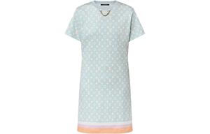 LOUIS VUITTON Женское платье с короткими рукавами и шортами, цвет Blue