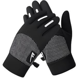 Перчатки из полиэстера Unisex WARRIOR, черный