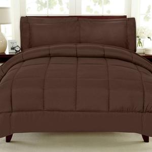 Роскошное одеяло и комплект постельного белья Sweethome Collection из 7 предметов Sweet Home Collection, цвет Chocolate