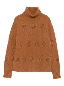 Свитер с узором Kangra, коричневый