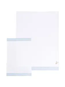 Простыня с вышитым логотипом (115 x 85 см) Il Gufo, белый