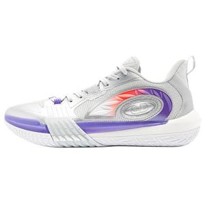 Баскетбольные кроссовки с низкой амортизацией, износостойкие, легкие, мужские, серо-серебристые QIAODAN, Gray Silver/Silver