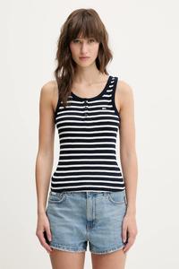 Топ Tommy Jeans, темно-синий