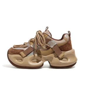 DAPHNE Дышащие массивные кроссовки женские низкие хаки, цвет Khaki