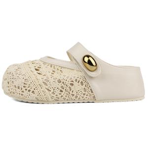 WENPU Женские закрытые тапочки экрю, цвет Ecru