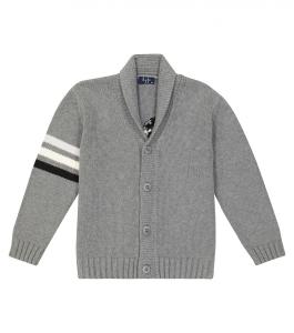 Хлопковый кардиган Il Gufo, серый