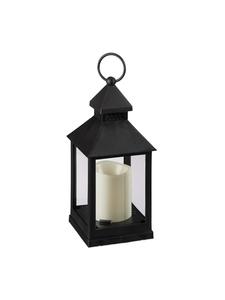 Relaxdays 4 светодиодных фонаря черного цвета - высота 23 см