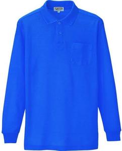 Поло Aitos #AZ-7614 с длинным рукавом (T/C Pique) (унисекс) Aitoz, синий