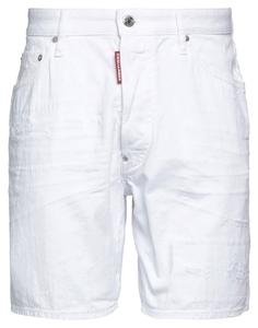 Джинсовые шорты Dsquared2, белый