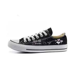 Converse Кроссовки All Star Heart Arrows износостойкие и легкие низкие матерчатые unisex черные белые