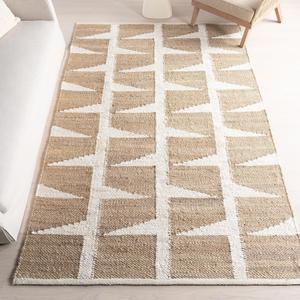 nuLOOM Esti Geometric джутовый ковер 153 x 244 см для столовой и гостиной, Natural