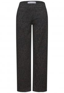 Широкие брюки Street One Studio, темно-коричневый