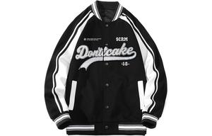 Бейсбольная куртка унисекс SCRM, Белый