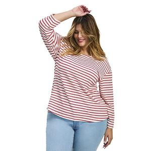Женский топ Aimee в полоску plus size Avenue, Ivory Red