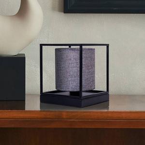 Настольная лампа Näve Beta, ткань железная / смешанная - 1-светло-серая