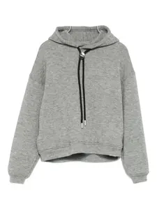 Хлопковое худи Yes London, серый
