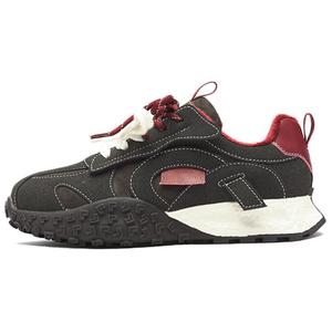 Высокие низкие кеды для женщин AGSDON, серый красный[fleece-lined]-r143363