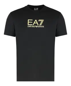 Футболка с логотипом Emporio Armani Ea7, черный