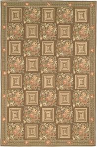 Ковер SAFAVIEH, 115 x 176 см, Chelsea Collection, ассорти, ручной работы в стиле французской провинции из шерсти, идеален для помещений с высокой проходимостью: прихожая, гостиная, спальня (HK24A)