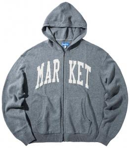 Толстовка Market Classic Arc на молнии, серый
