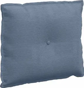 Подушка для спины синяя, 60 x 50 см, вельветовая ткань vidaXL