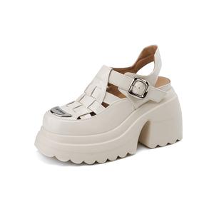 Римские сандалии 10CM Women's Su Yanjiao, белый