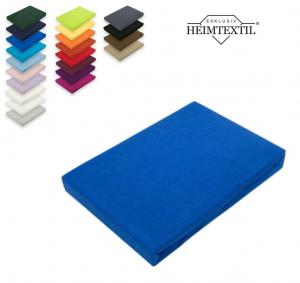 Простынь трикотажная премиум-бренда 60 х 120 - 70 х 140 см королевского синего цвета Südseetraum