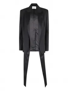 Жакет с драпировкой Erika Cavallini, черный