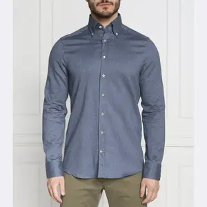 Рубашка узкого кроя Stenströms, синий