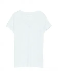 Футболка с V-образным вырезом Majestic Filatures, бежевый