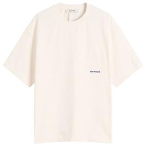 Футболка с логотипом коробки About:Blank, Oat & Estate Blue