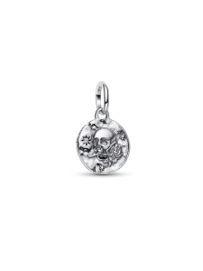 Подвеска-медальон в виде черепа Pandora, серебро 925 пробы