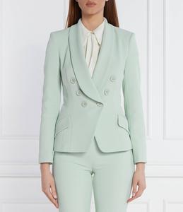 Блейзер Elisabetta Franchi Slim Fit, цвет menta