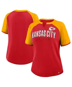 Женская красно-золотая футболка Kansas City Chiefs Height Advantage Fanatics