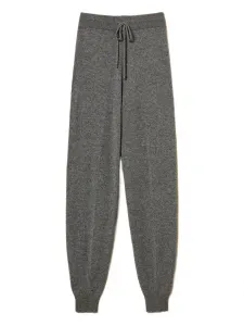 Вязанные штаны на завязке на талии Twinset, серый