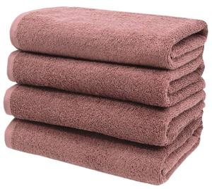 Полотенце Zollner 00000319 4 шт, 50x1x100 см, старый розовый
