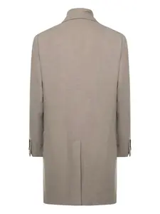 Однобортное пальто на молнии Eleventy, серый