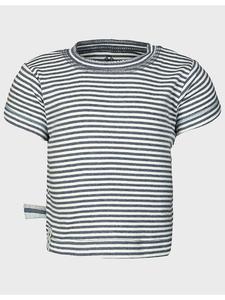 Футболка с короткими рукавами для малышей цвета индиго и меланжа OrganicEra