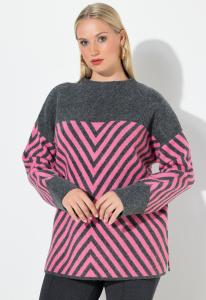 Джемпер Ulla Popken GRAPHIC TURTLENECK , Flamingo/Pink