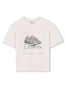 Футболка с принтом Curb Lanvin Enfant, нейтральный