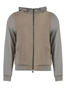 Куртка Amadeo на молнии с капюшоном Moorer, серый