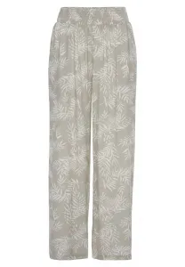 Брюки-Палаццо Lascana, Schilfgrün Creme Bedruckt