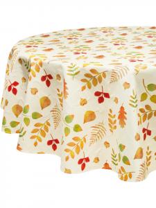 Erwin Müller Скатерть из смесовой хлопчатобумажной ткани желтого цвета