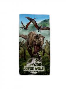 Jurassic World Хлопковое пляжное полотенце, махровое банное полотенце с высококачественным принтом, 70x140 см, многоцветное