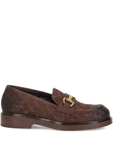 Плетеные лоферы LA ROSE, коричневый