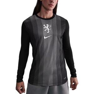 Футболка вратарская dri fit netherlands 2025/26 stadium мужская Nike, черный/серый/белый