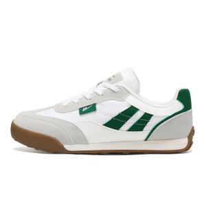 WARRIOR Износостойкие дышащие легкие мужские кеды низкие бело-серо-зеленые, цвет White/Gray/Green