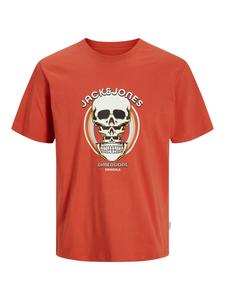 Рубашка JACK & JONES JORAnatomy Skull, цвет Dark orange