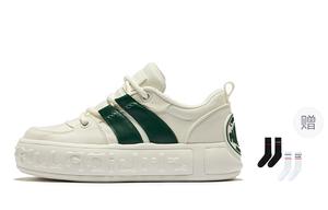 Кроссовки palladium Skateboarding Shoes Men Low-top White, зеленый